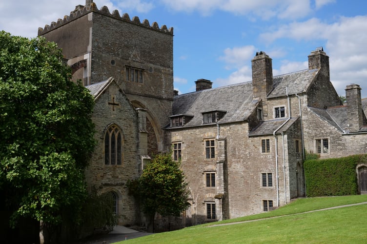 Afternoon light on the west front of Buckland Abbey