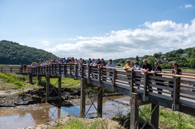 New walkway at Calstock opening