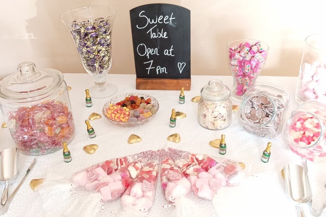 Image supplied for advertising feature only. Not for reuse. Kaleidoscope Sweets for your wedding