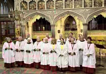 Tavistock choristers sing at Exeter Cathedral
