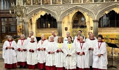 Tavistock choristers sing at Exeter Cathedral