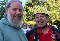 Hatherleigh vicar goes over the top for church abseil
