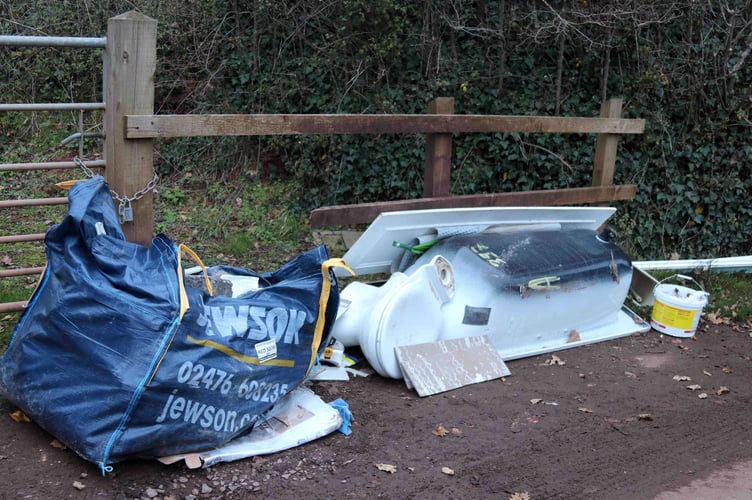 Fly-tipping fines are not enough the Local Government Association warns.  AQ 9816
