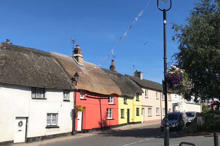 Hatherleigh cottages by Sarah Pitt.