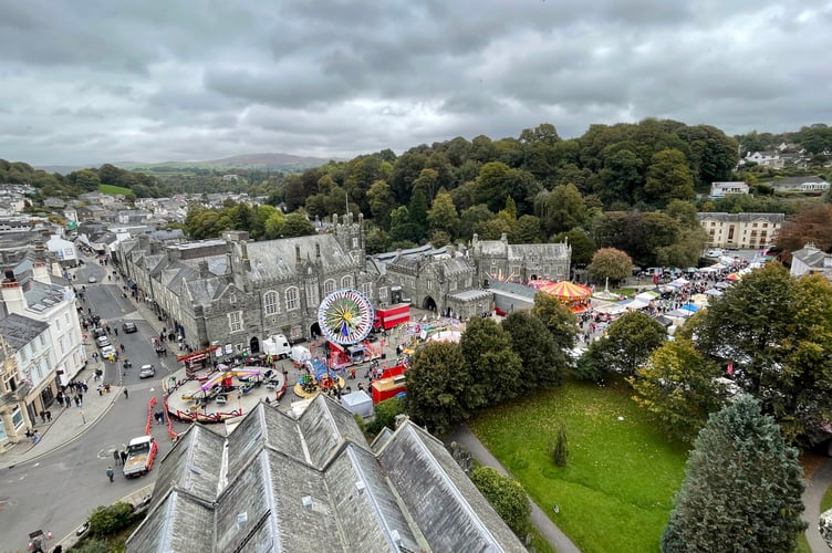 Tavistock Goose Fair packs the streets.