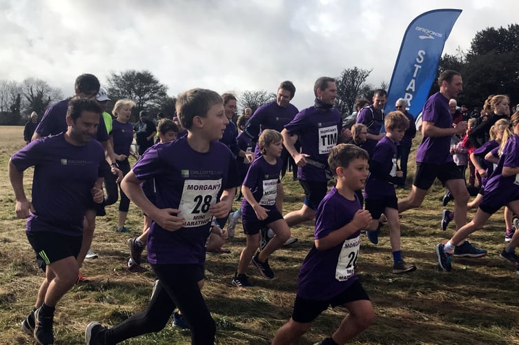 Morgans Mini Marathon start line Oct 30