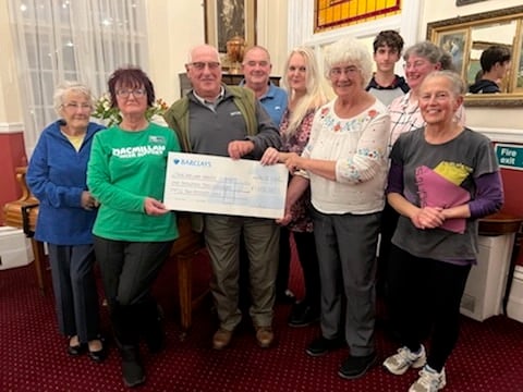 Tavistock Tractor Run cheque