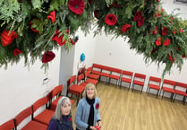 Giant Poppy Appeal garland opens to the public on Saturday.