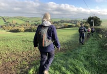 Okehampton Ramblers head for Drewsteignton