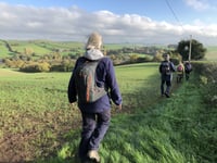 Okehampton Ramblers head for Drewsteignton