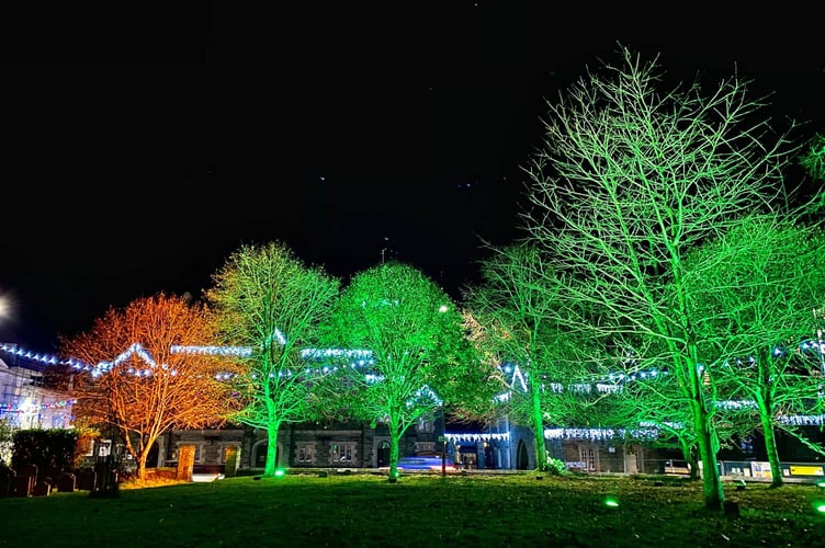 Tavistock Christmas lights