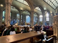 Children open Christmas Tree Festival with carols