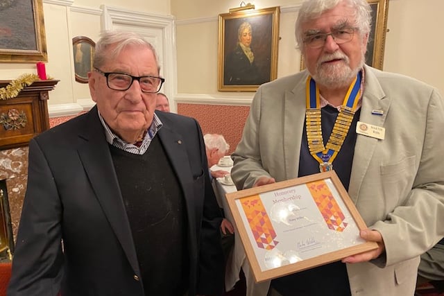 New honorary rotary member