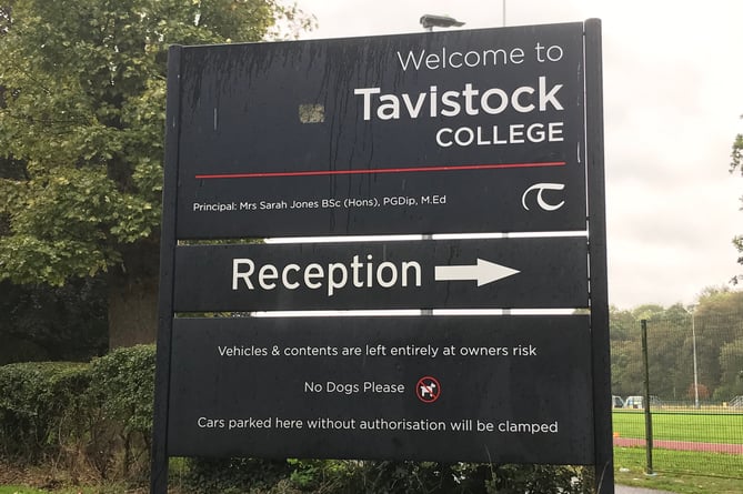 Tavistock College sign