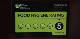 Food hygiene ratings given to 21 West Devon establishments