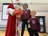 Santa brings gifts