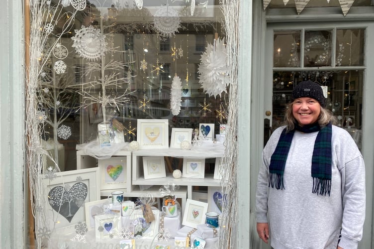 Cheryl Reeves of Moorwishes in Tavistock winner best shop window
