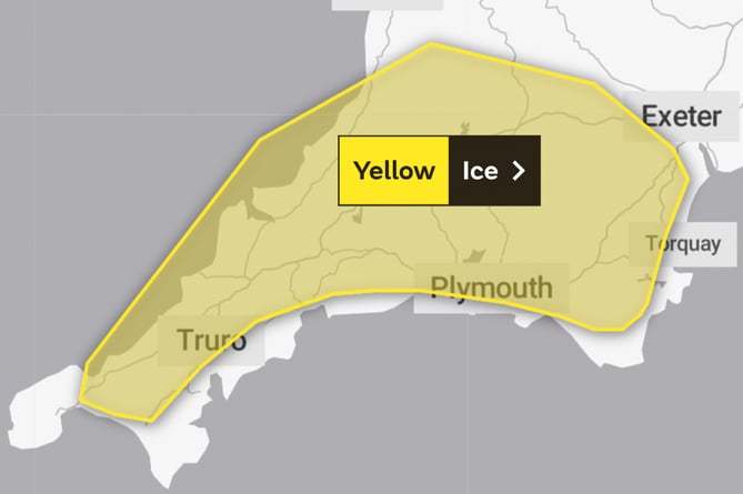 Yellow warning updated by Met Office