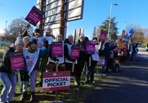 'Emotional' picket line outside Derriford Hospital as nurses walk out