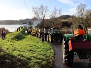 Local club tractor run