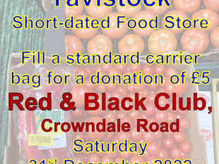 Surplus food for collection from Tavistock