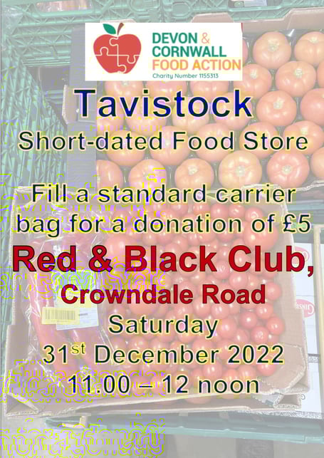 Affordable food on offer in Tavistock