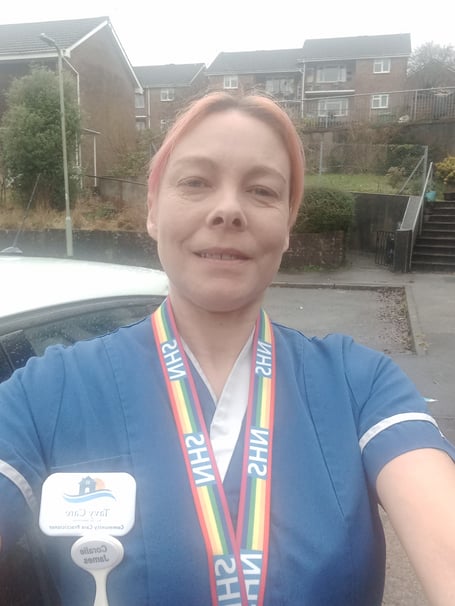 carer Coralie James of Horrabridge works for Tavy Care