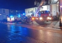 Chimney Fire at Cornish Inn Gunnislake