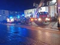 Chimney Fire at Cornish Inn Gunnislake