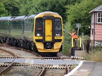 Sheep on railway line near Crediton, say GWR
