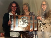 Cyclists presented with medals at luncheon