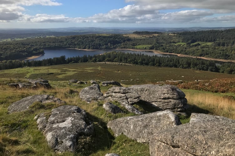Burrator view from Sheeps Tor Dartmoor