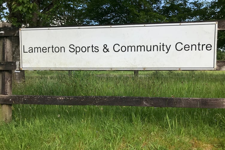 Lamerton Sports and Community Centre sign