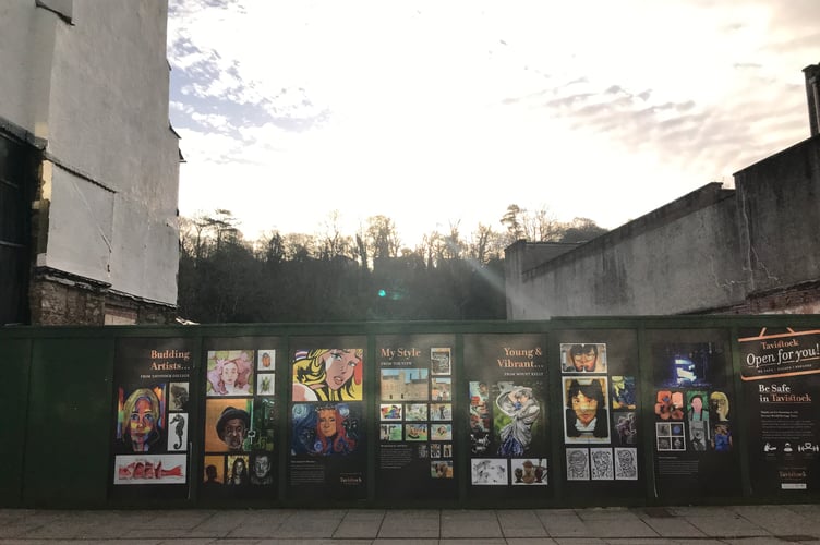 Tavistock's high street which is set to be redeveloped