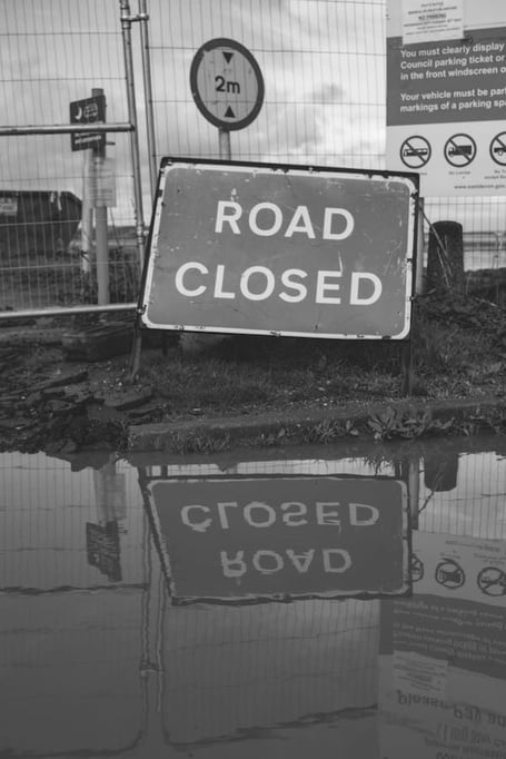 road closed sign
