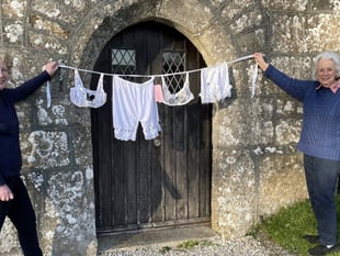 Oh vicar! Knickers on the line in church event