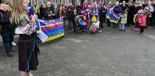 Ukrainian war marked by West Devon vigil