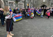 Ukrainian war marked by West Devon vigil
