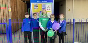 Ex-teacher’s skydive for children’s helpline