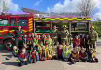 Local school children visit Callington Community Fire Station