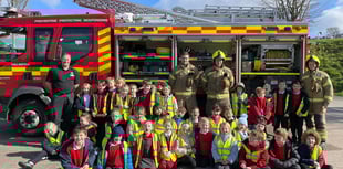 Local school children visit Callington Community Fire Station