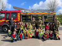 Local school children visit Callington Community Fire Station