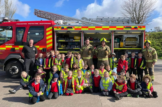 Callington primary fire station visit