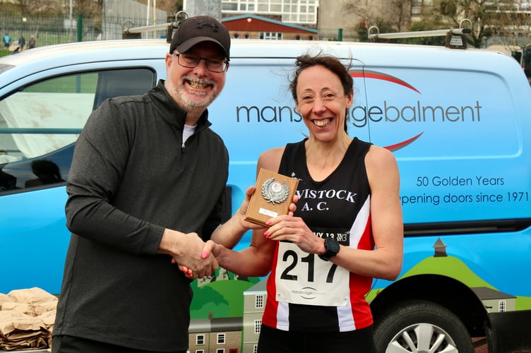 Tavy 13 female winner and 13th overall Sam Lake