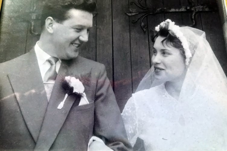 MIke and Shirley Trevena wedding day