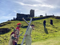 Easter Crucifixion drama on Dartmoor tor


