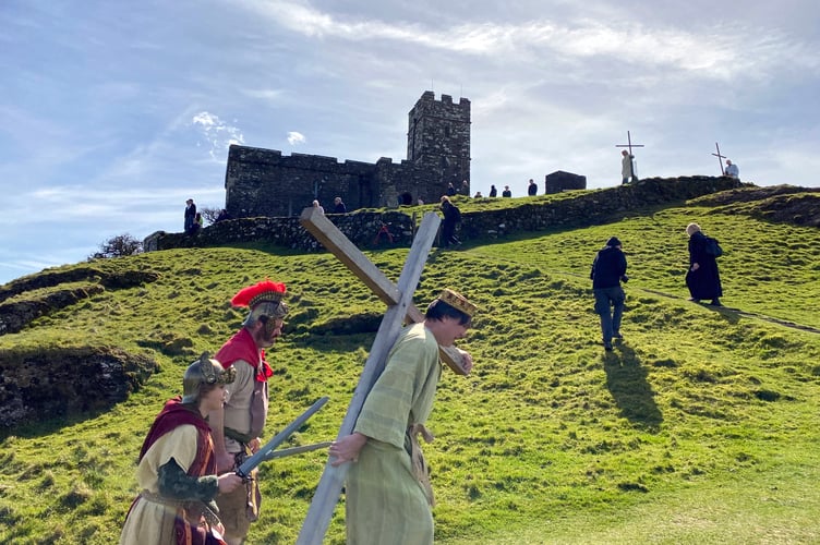 Brentor Church hosts an Easter crucifixion drama
