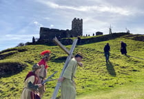Easter Crucifixion drama on Dartmoor tor



