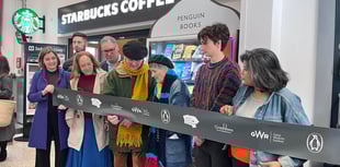 Michael Morpurgo and wife unveil new book vending machine at Exeter