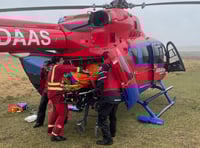 Injured walker airlifted off Dartmoor